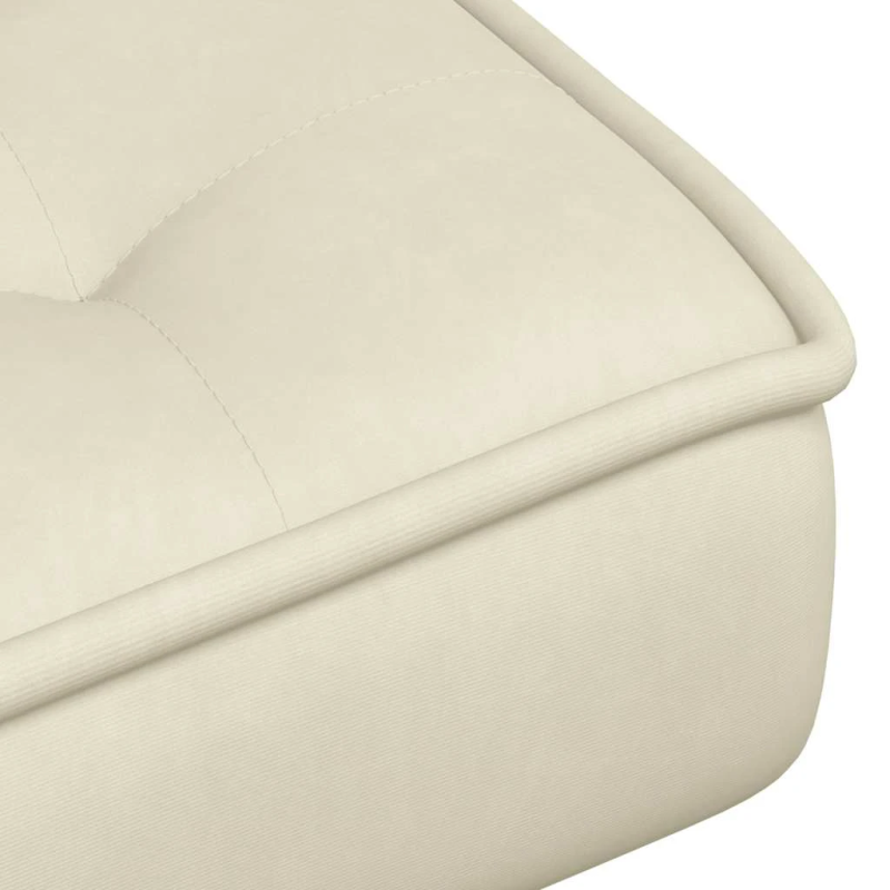 vidaXL Relaksējošs Krēsls ar Izkārnījumu krēmu Velvet