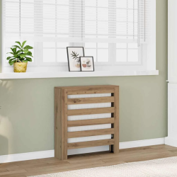 vidaXL radiatora pārsegs, koka krāsa, 78x20x82 cm, inženierijas koks