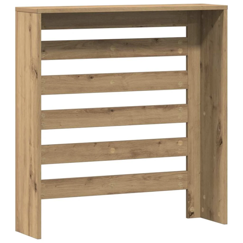 vidaXL radiatora pārsegs, koka krāsa, 78x20x82 cm, inženierijas koks