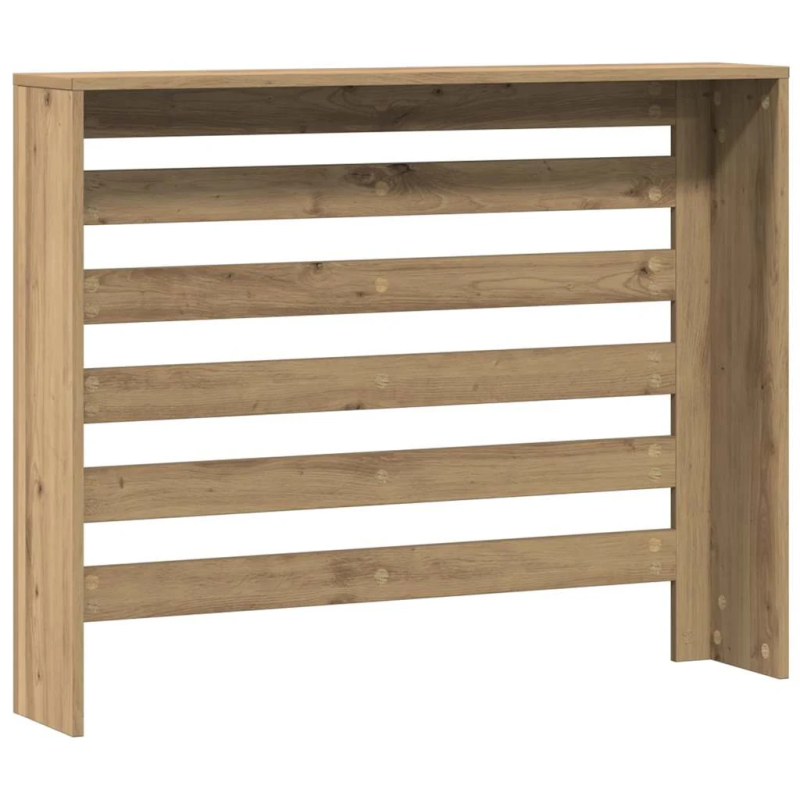 vidaXL radiatora pārsegs, koka krāsa, 104x20x82 cm, inženierijas koks