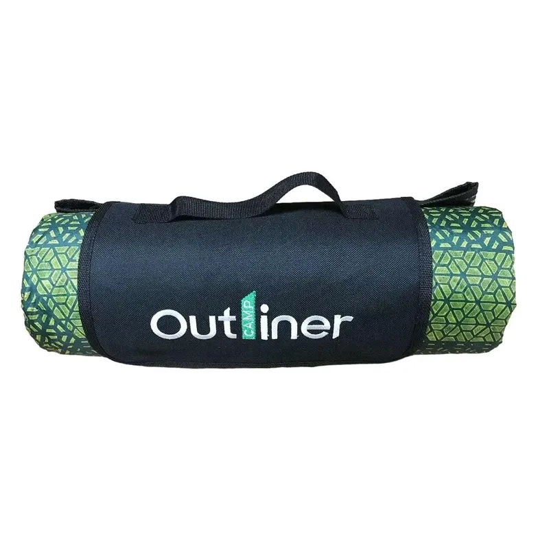 Kempinga paklājiņš Outliner, zaļa, 150 x 200 cm
