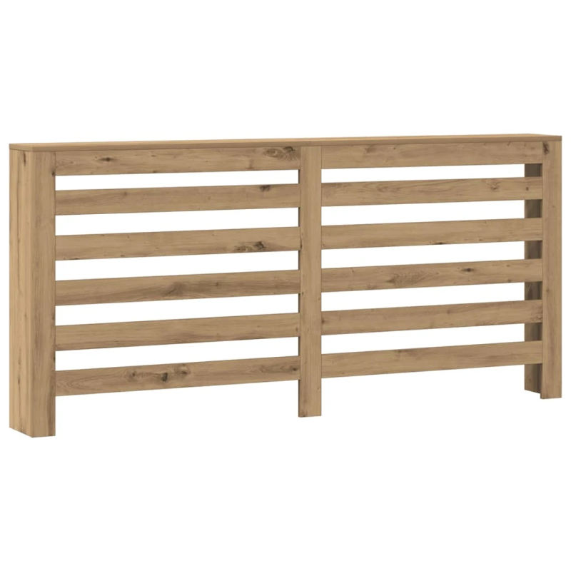 vidaXL radiatora pārsegs, koka krāsa, 175x20x82 cm, inženierijas koks