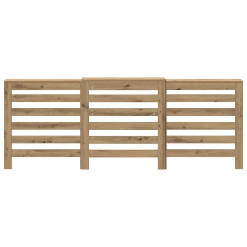 vidaXL radiatora pārsegs, koka krāsa, 205x21,5x83,5 cm, koks