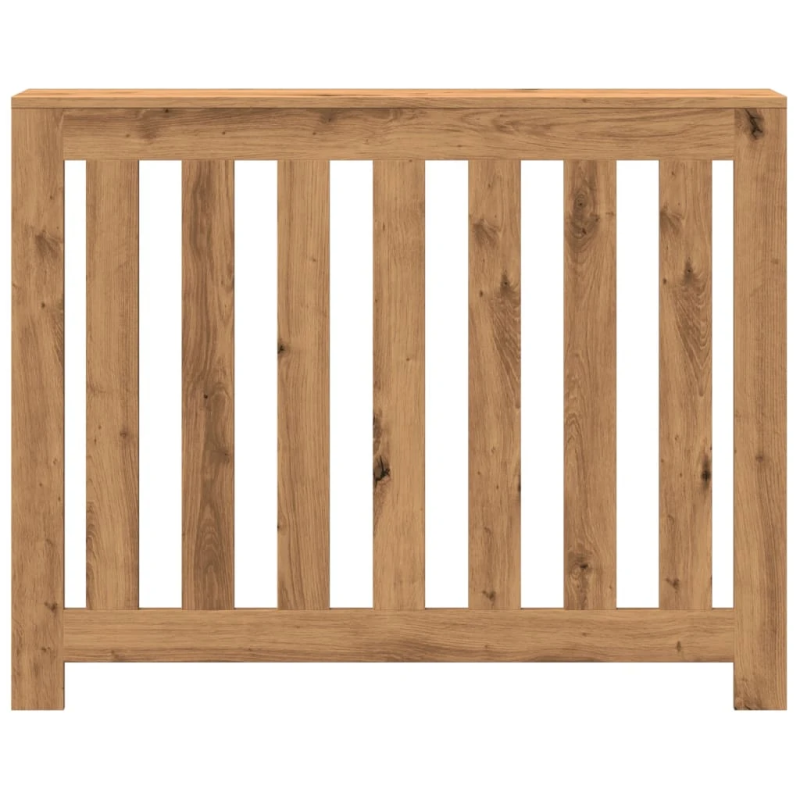 vidaXL radiatora pārsegs, koka krāsa, 104x20x82 cm, inženierijas koks