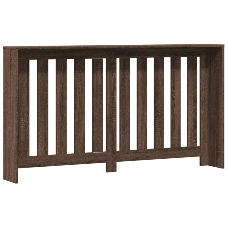 vidaXL radiatora pārsegs, brūna ozola, 149x20x82 cm, inženierijas koks
