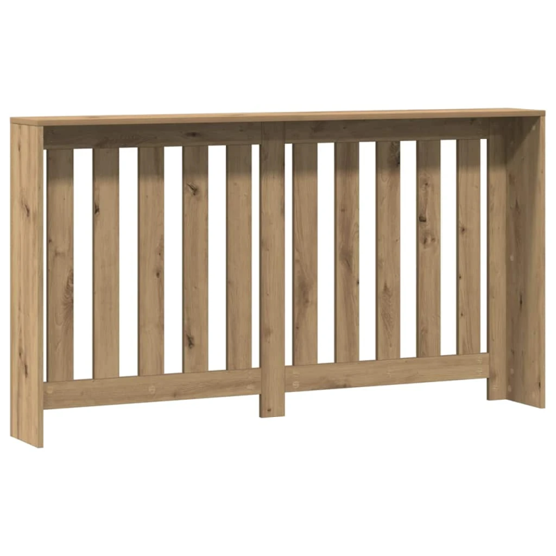 vidaXL radiatora pārsegs, koka krāsa, 149x20x82 cm, inženierijas koks