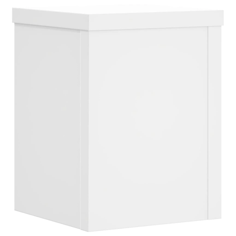 vidaXL augu statīvi, 2 gab., balti, 15x15x20 cm, inženierijas koks