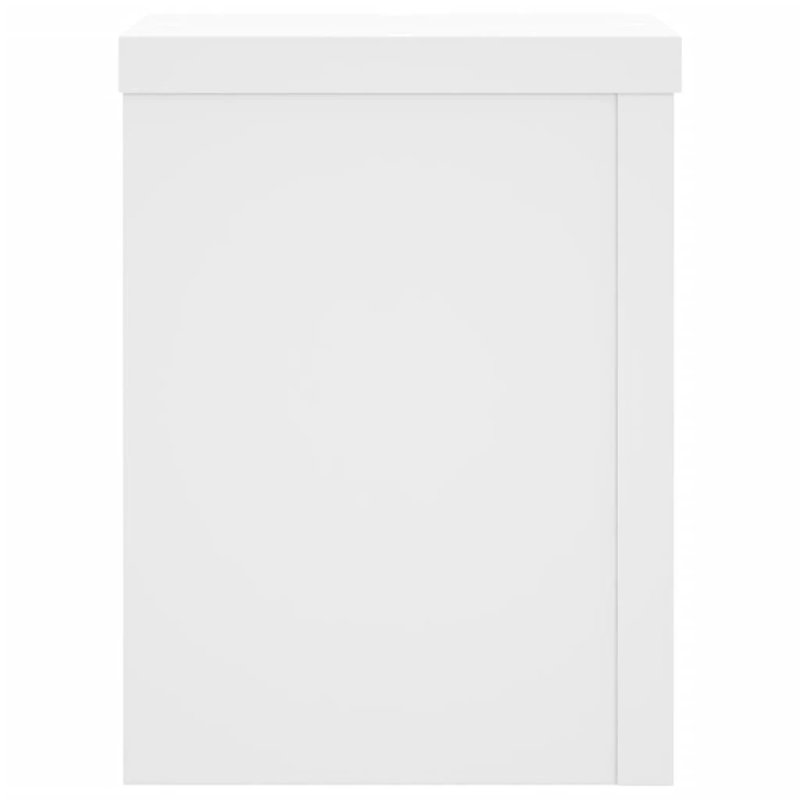 vidaXL augu statīvi, 2 gab., balti, 15x15x20 cm, inženierijas koks