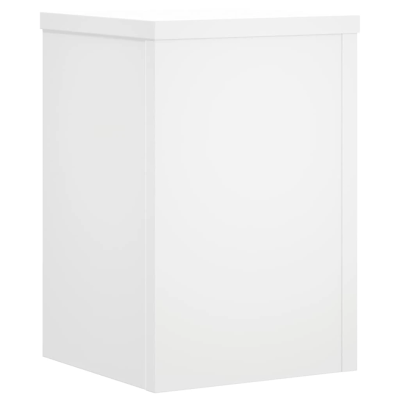 vidaXL augu statīvi, 2 gab., balti, 20x20x30 cm, inženierijas koks