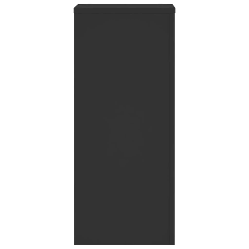 vidaXL augu statīvi, 2 gab., melni, 30x30x70 cm, inženierijas koks