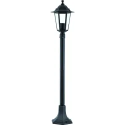 Pastatomas lauko šviestuvas Domoletti Arna, 15W, E27, IP44, juoda sp., 19.2 cm x 98 cm