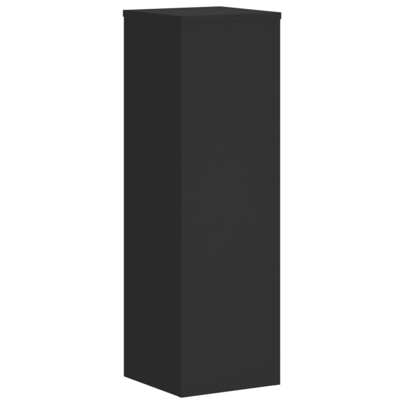 vidaXL augu statīvi, 2 gab., melni, 25x25x80 cm, inženierijas koks
