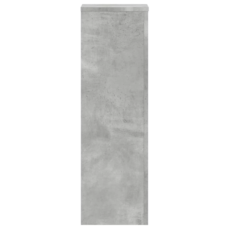 vidaXL augu statīvi, 2 gab., betona pelēks, 25x25x80 cm, koks