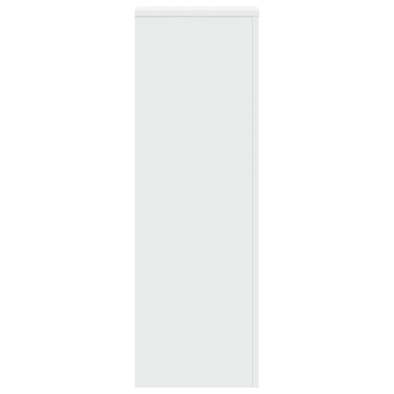 vidaXL augu plaukts, balts, 33x33x100 cm, inženierijas koks