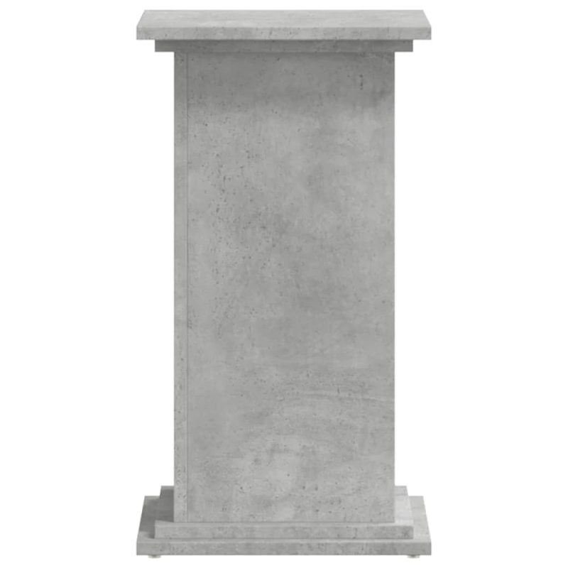 vidaXL augu plaukts, betona pelēks, 33x33x60 cm, inženierijas koks