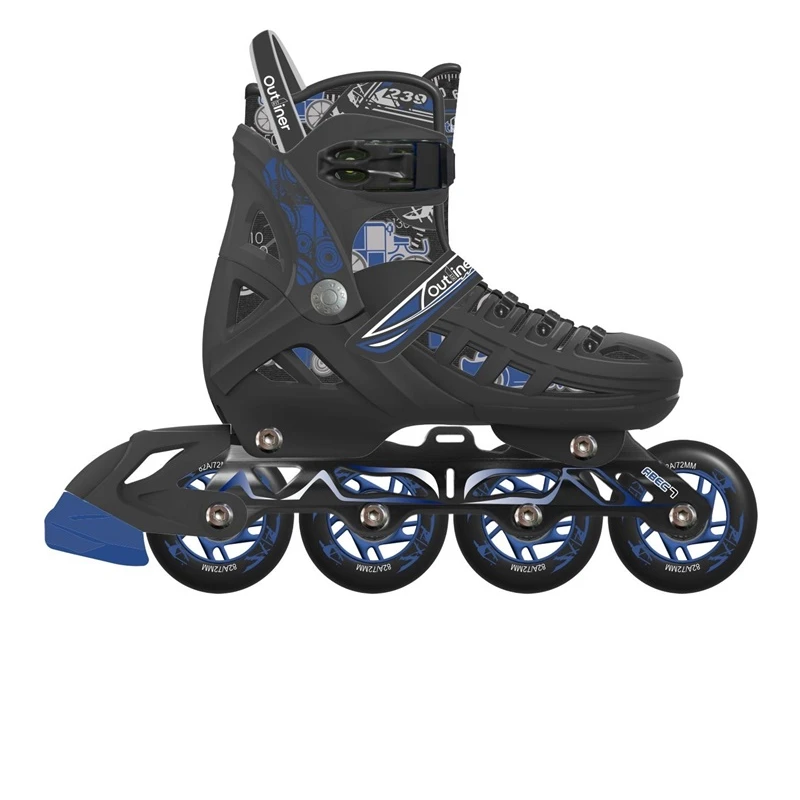 Skrituļslidas 34-37 melnas-zilas