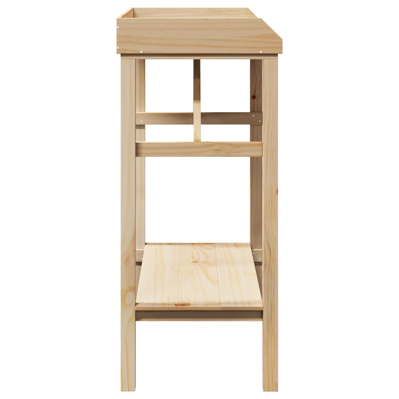 vidaXL Podu galds Dabiska 75 x 40 x 90 cm Cieta priedes koks