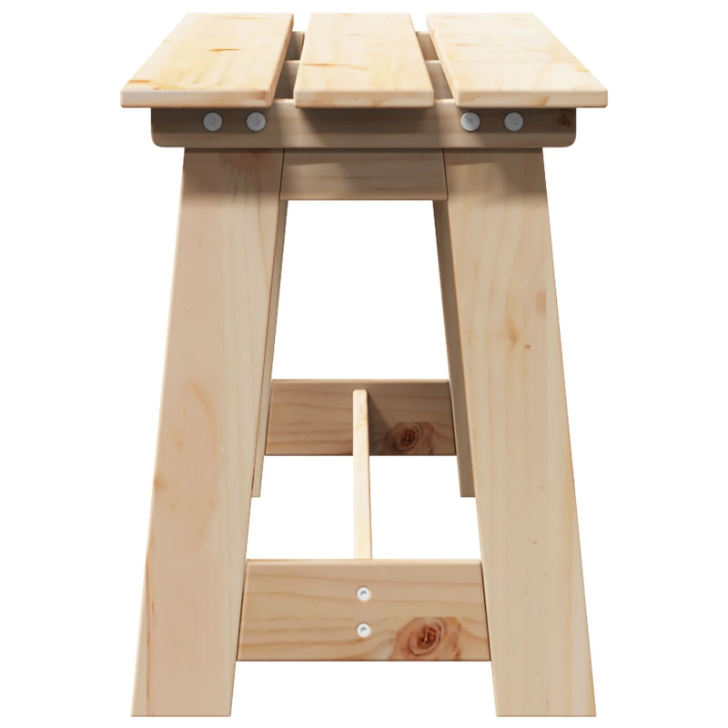 vidaXL Āra sols Dabiska 119 x 47 x 35 cm Cieta Priežu Koks