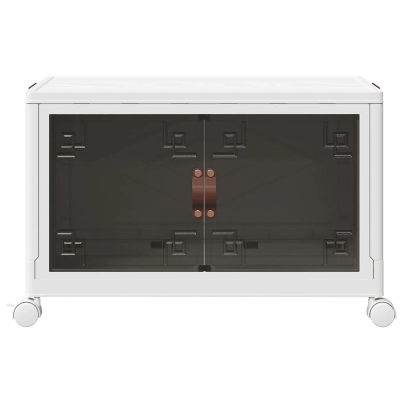 vidaXL sakraujami glabāšanas kaste ar riteņiem, 75 L, 64x40x41 cm