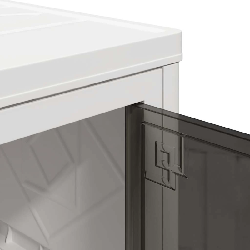 vidaXL Glabāšanas kaste ar riteņiem 2 līmeņu, 28 L, 48,5x29,5x59,5 cm