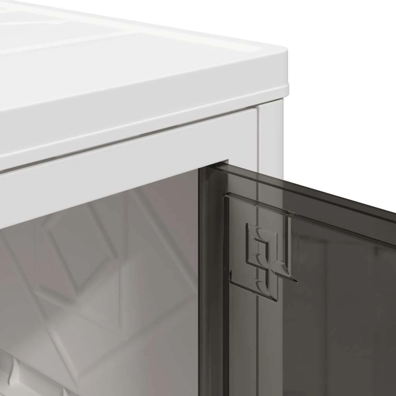 vidaXL Saliekama glabāšanas kaste ar riteņiem 2 līmeņu 75 L 64x40x76cm