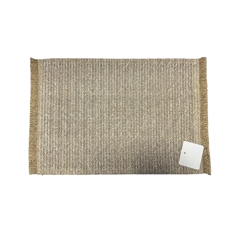Placemat fringes sand 30x45cm