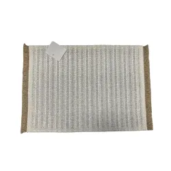 Lauamatt Domoletti Fringes KSKHLG-0152, 45 cm x 30 cm, Valge v.