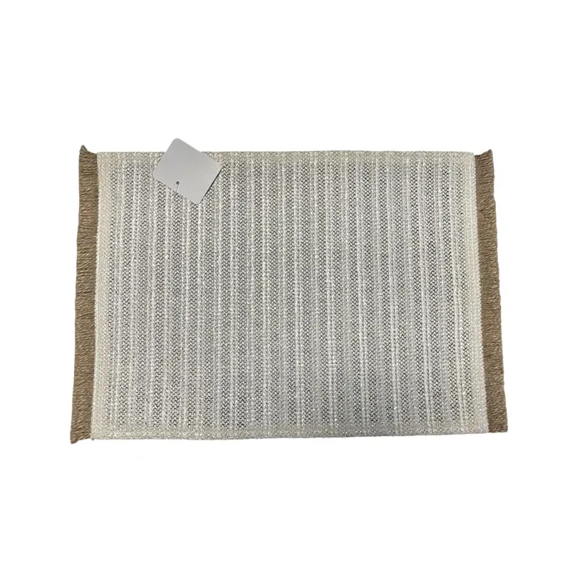 Placemat fringes cream 30x45cm