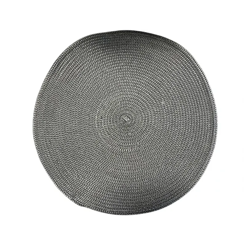 Placemat classic grey d38cm 2pcs