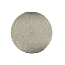 Placemat classic taupe d38cm 2pcs