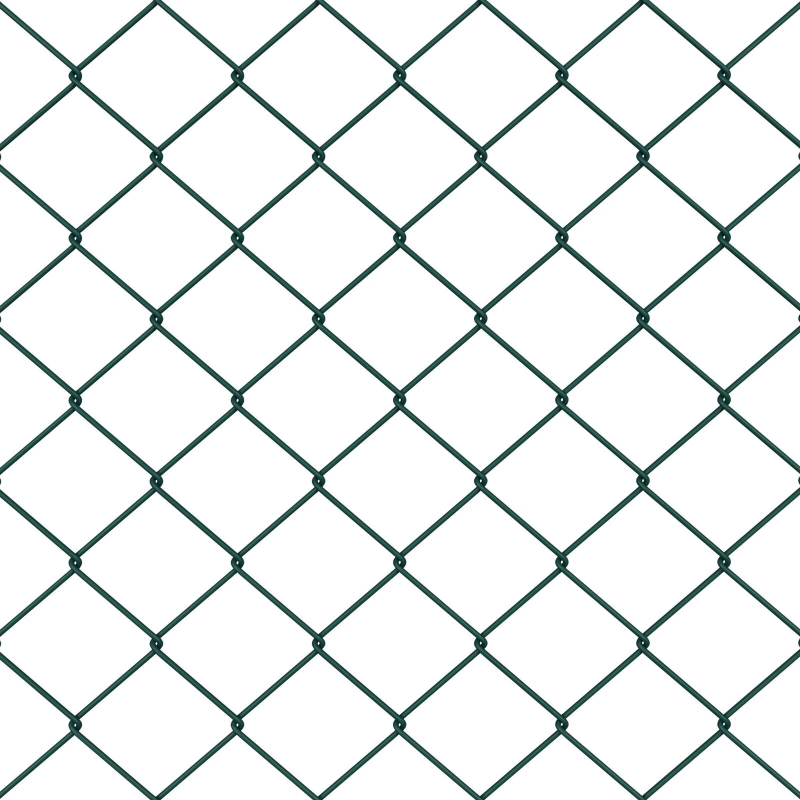 vidaXL Žoga āķis Zaļa 10 x 0,6 m ,40 x 40 mm acu, Tērauds un PVC