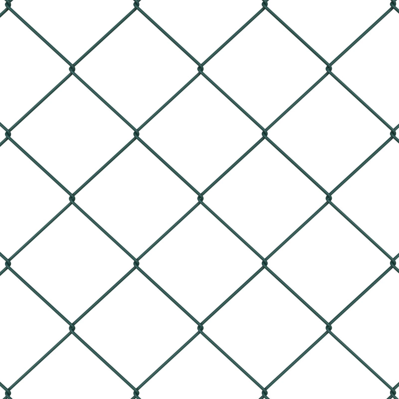 vidaXL Žoga āķis Zaļa 25 x 0,6 m ,60 x 60 mm siets, Tērauds un PVC