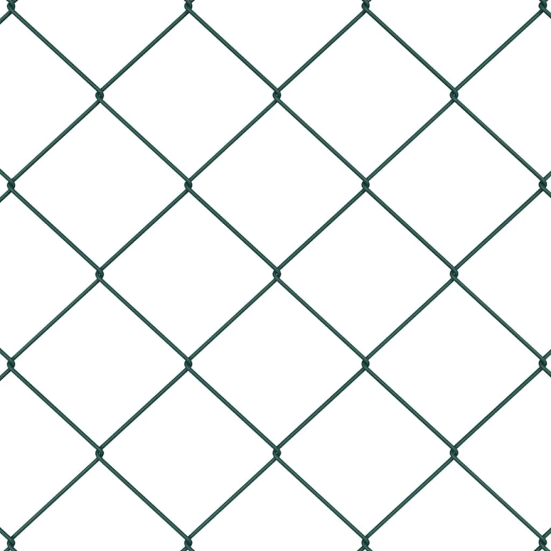 vidaXL Žoga āķis Zaļa 25 x 0,6 m ,60 x 60 mm siets, Tērauds un PVC