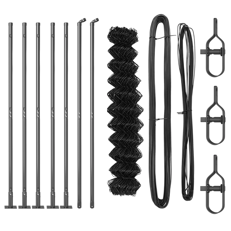 vidaXL Žoga āķis Pelēka 10 x 1 m ,60 x 60 mm acu platums,