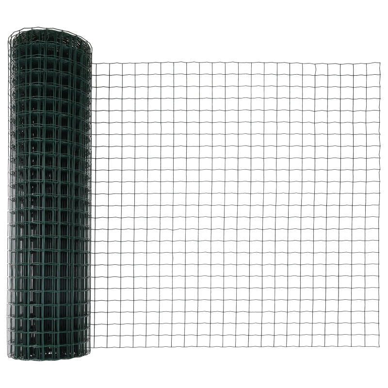 vidaXL Žogs ar stabu Zaļa 1,4 x 10 m Tērauds un PVC