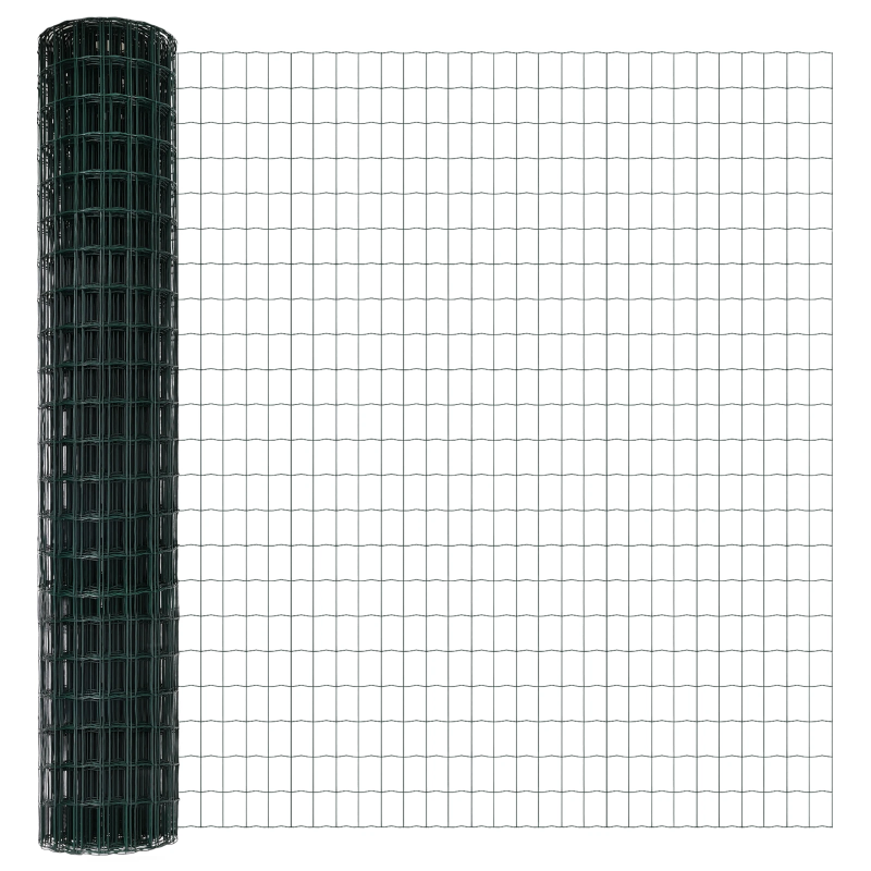 vidaXL Žogs ar stabiem. Zaļa 1.5 x 10 m Tērauds