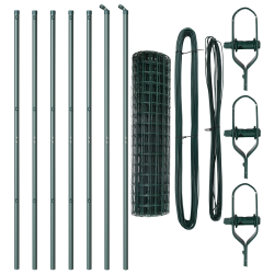 vidaXL Žogs ar stabu Zaļa 1 x 10 m Tērauds