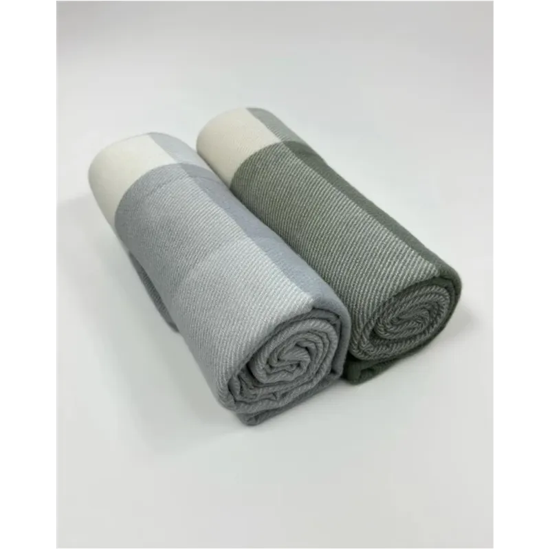 Pledi Domoletti TENDER, balta-pelēka, 130 cm x 160 cm