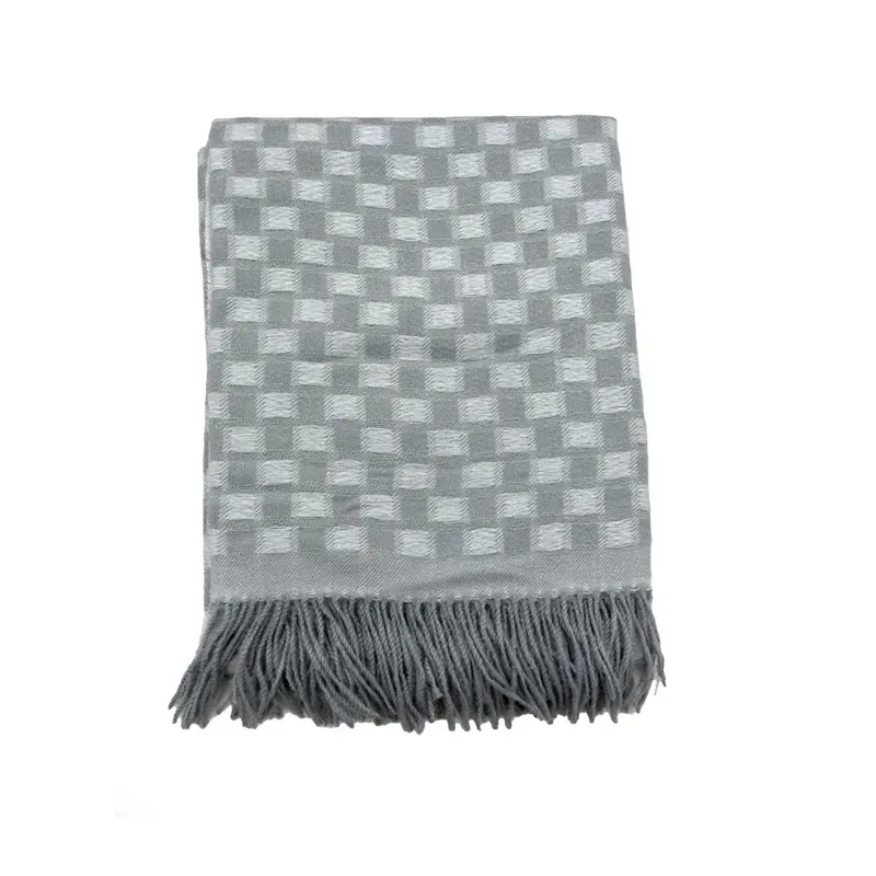 Pledi Domoletti CHECKERS, pelēka, 130 cm x 160 cm