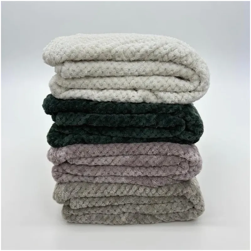 Pledi Domoletti WAFFLE, tumši rozā, 150 cm x 200 cm