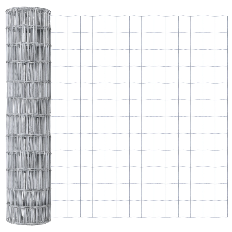 vidaXL Žogs ar stabu Sudraba 1 x 25 m Tērauds un PVC