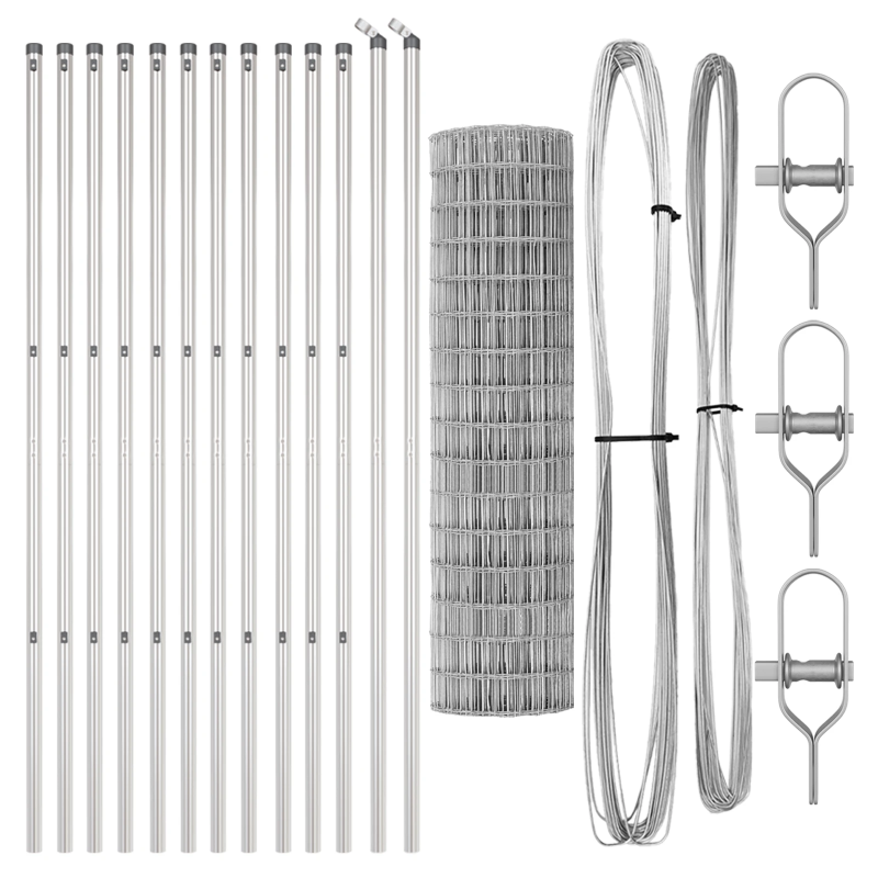 vidaXL Žogs ar stabu Sudraba 1,2 x 25 m Tērauds un PVC