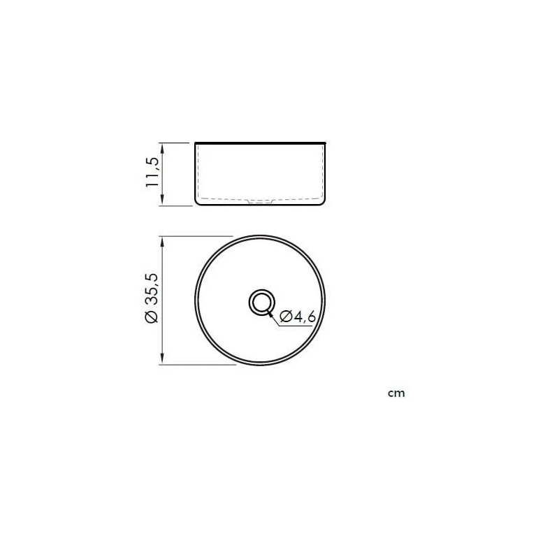 Izlietne MASTERJERO MARSALA 500019. DIA 350 mm