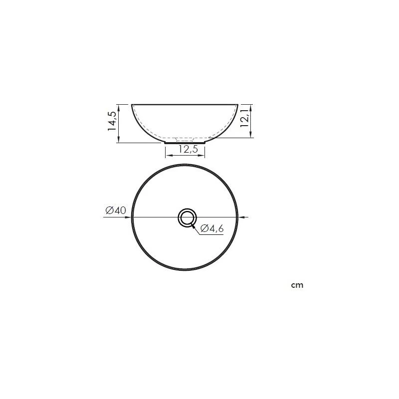 Izlietne MASTERJERO PADOVA 500003. DIA 400 mm