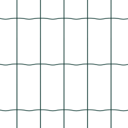 vidaXL Žogs ar stabiem. Zaļa 1 x 25 m Tērauds