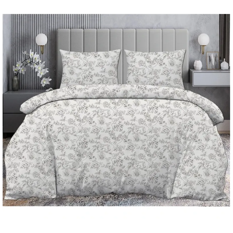 Gultas veļas komplekts. balta. 200 x 220 cm