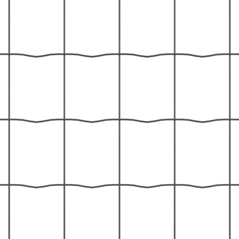 vidaXL Žogs ar stabiem. Pelēka 0.8 x 25 m Tērauds
