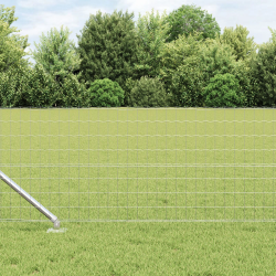 vidaXL Žogs ar stabiem. Sudraba 0.4 x 10 m Tērauds