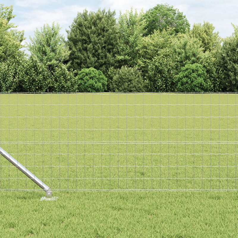 vidaXL Žogs ar stabu Sudraba 0,6 x 10 m Tērauds