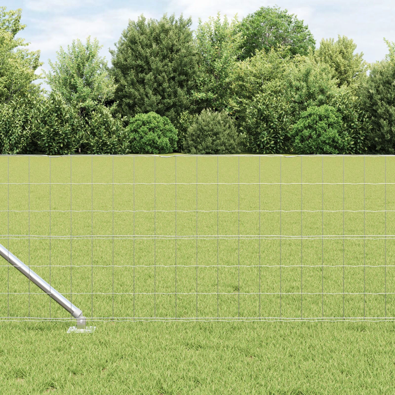 vidaXL Žogs ar stabu Sudraba 0,4 x 10 m Tērauds